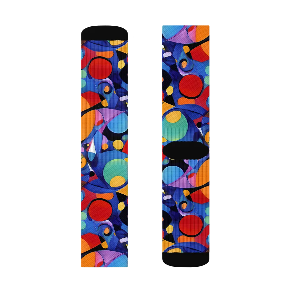 Prismatic Playground on Socks — Left Sock