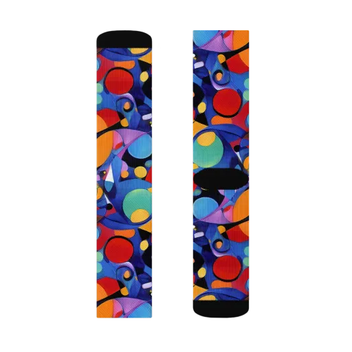 Prismatic Playground on a Socks
