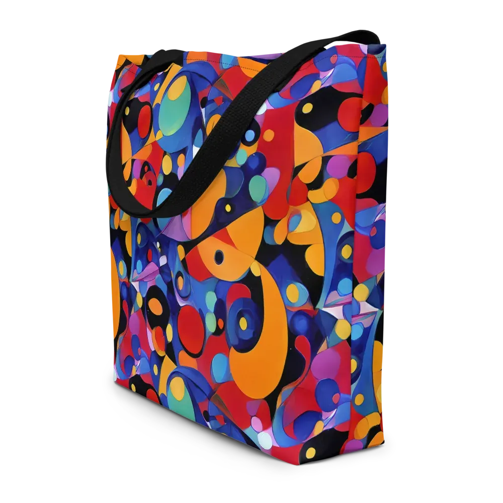 Prismatic Playground on Large Tote Bag W/ Pocket — Front