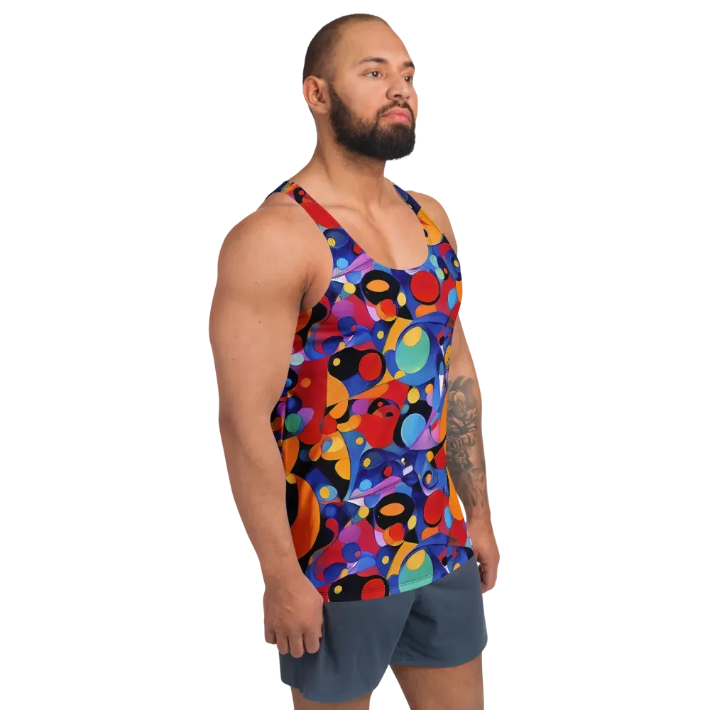 Prismatic Playground on Men's Tank Top — Right Front