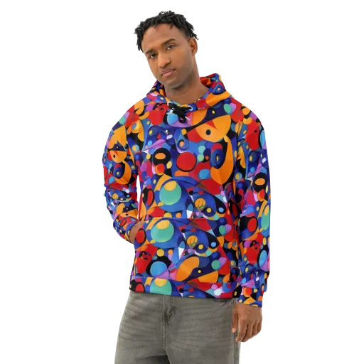Prismatic Playground on a Cotton Hoodie