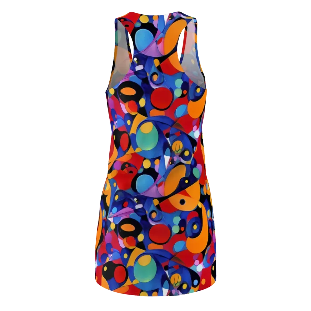 Prismatic Playground on Racerback Dress — Back