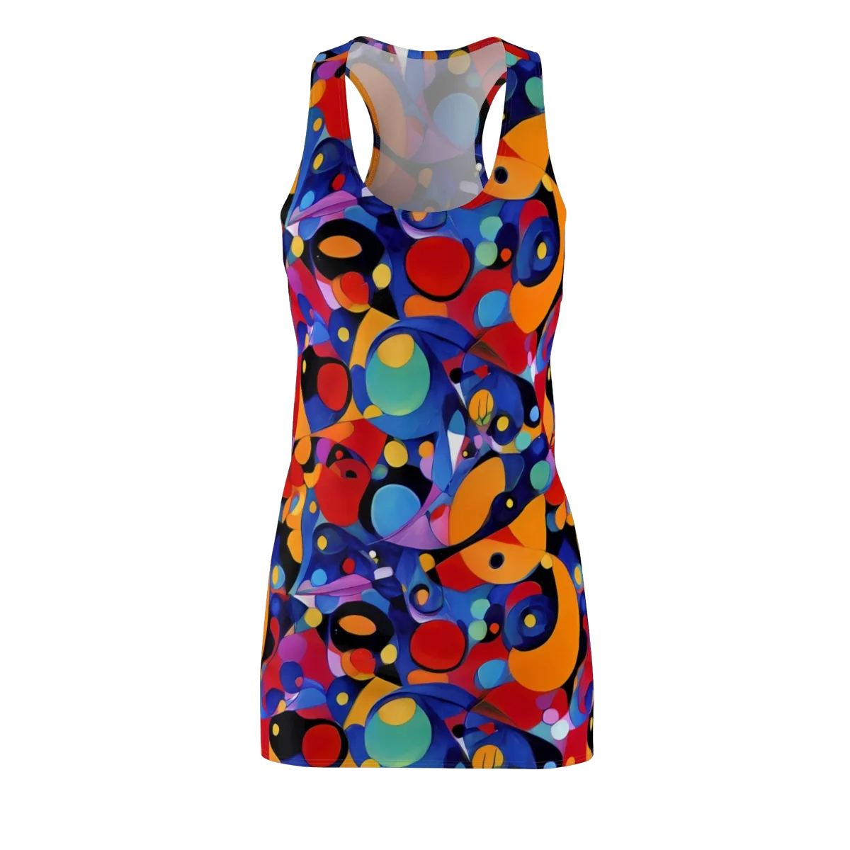 Prismatic Playground on Racerback Dress — Front