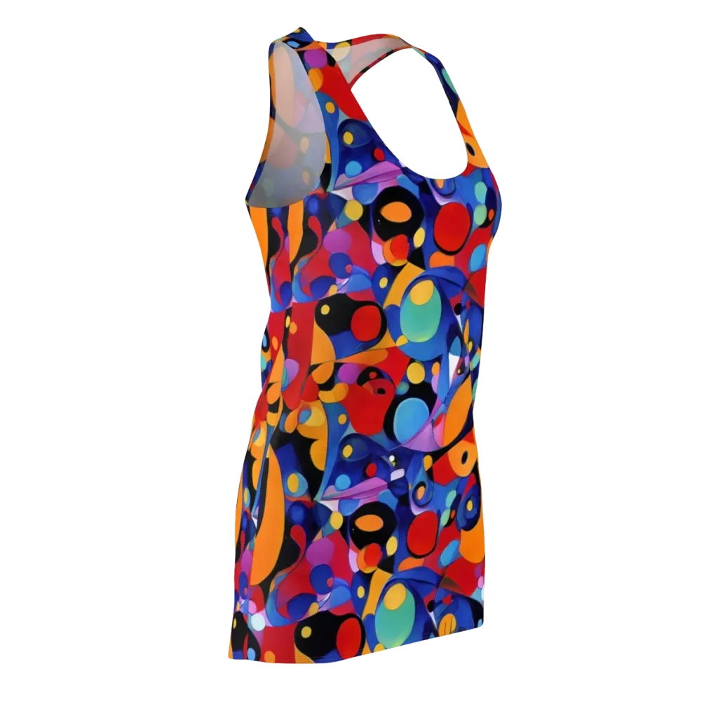 Prismatic Playground on Racerback Dress — Front Side