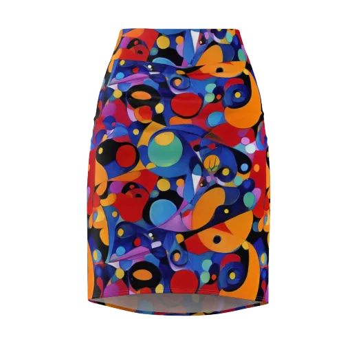 Prismatic Playground on a Pencil Skirt