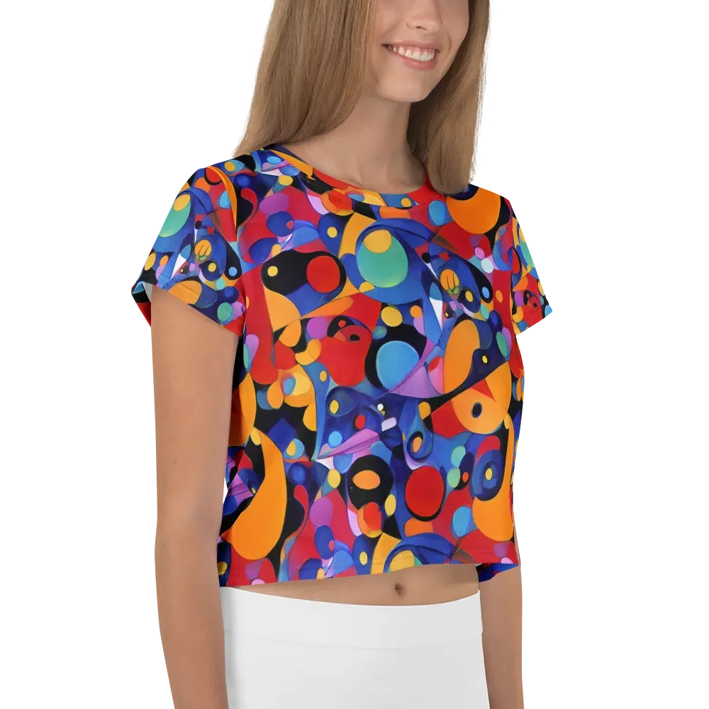 Prismatic Playground on Crop Tee — Right