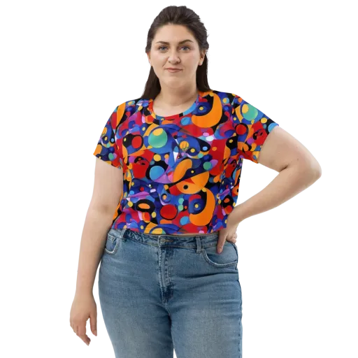 Prismatic Playground on a Crop Tee