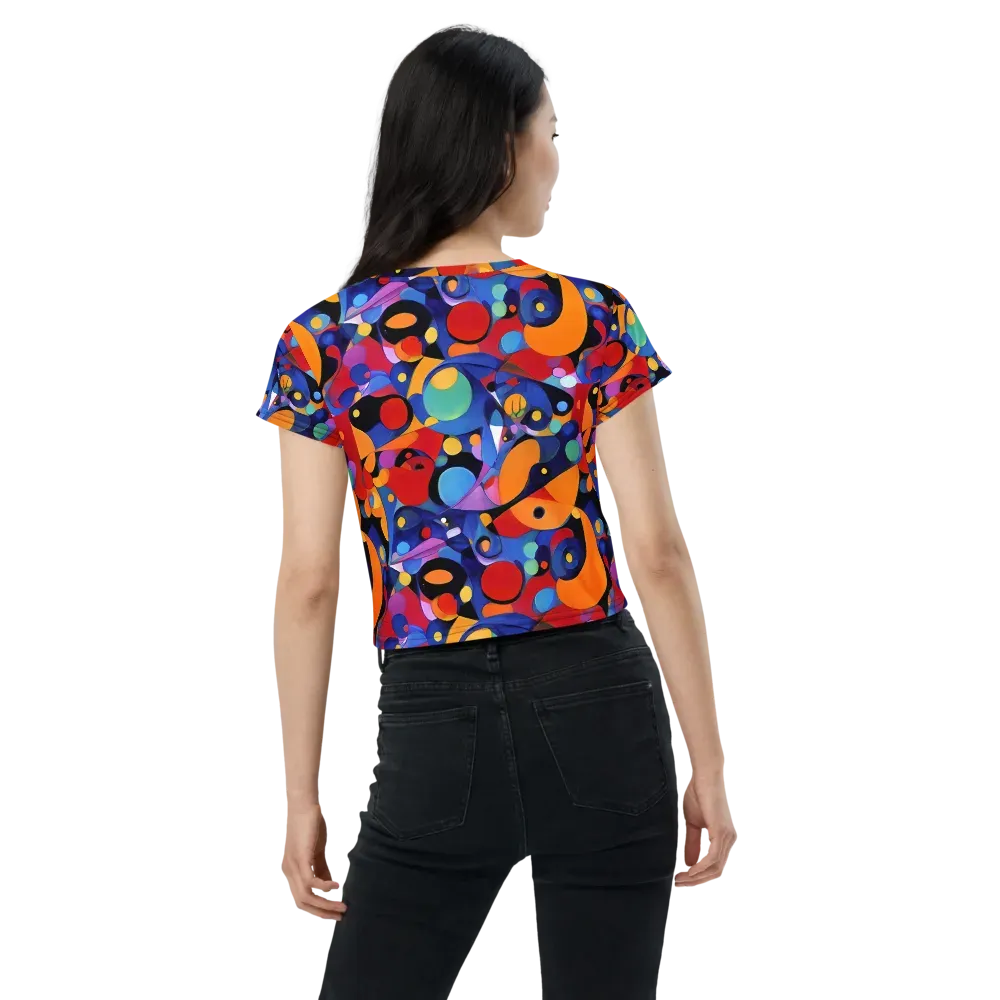 Prismatic Playground on Crop Tee — Back