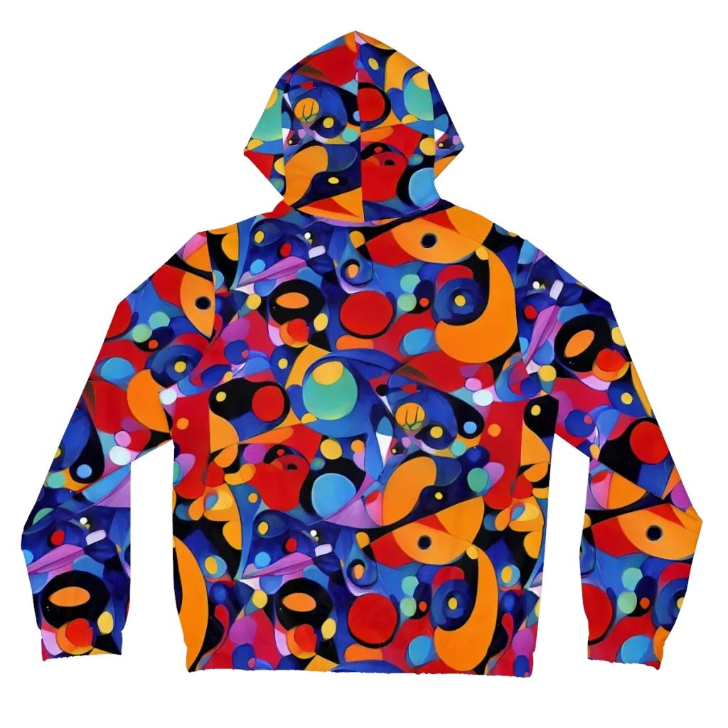 Prismatic Playground on Women's Full-Zip Hoodie — Back