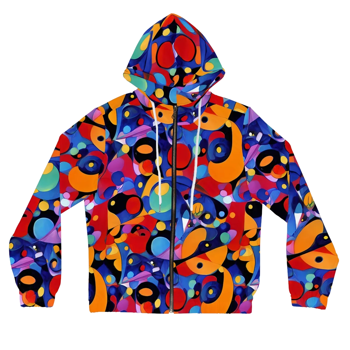 Prismatic Playground on Women's Full-Zip Hoodie — Front