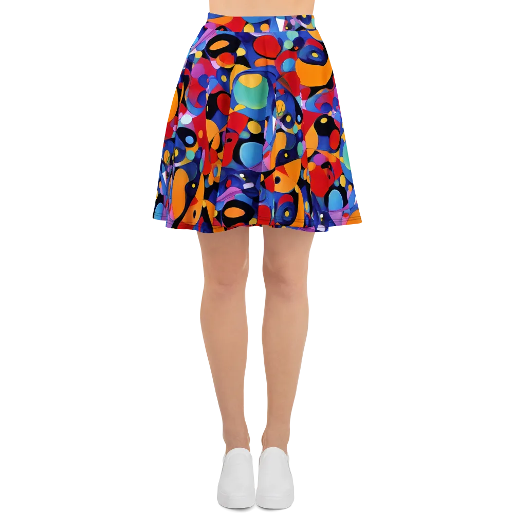 Prismatic Playground on Skater Skirt — Front