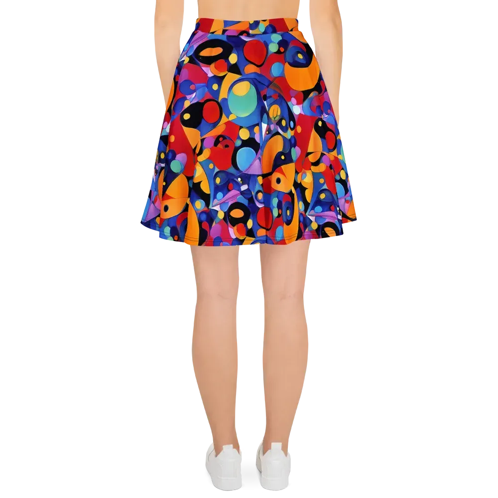 Prismatic Playground on Skater Skirt — Back