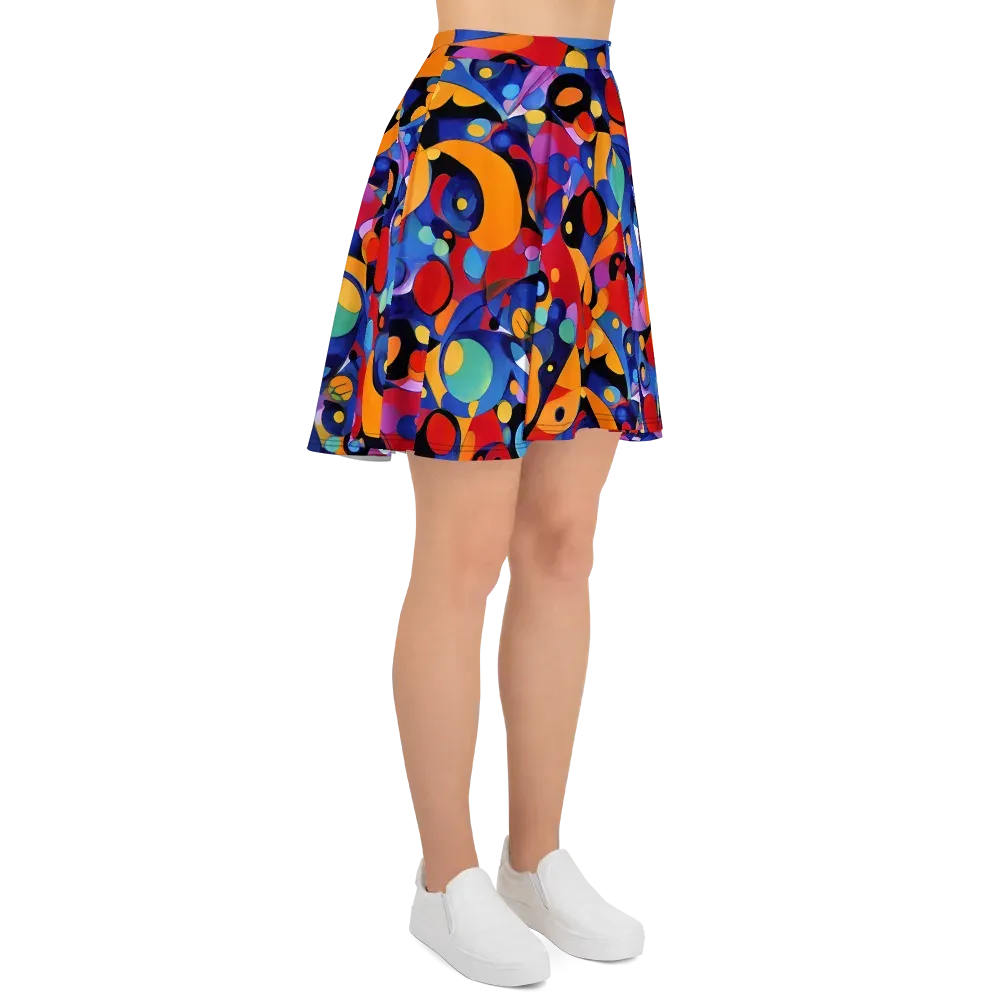 Prismatic Playground on Skater Skirt — Right