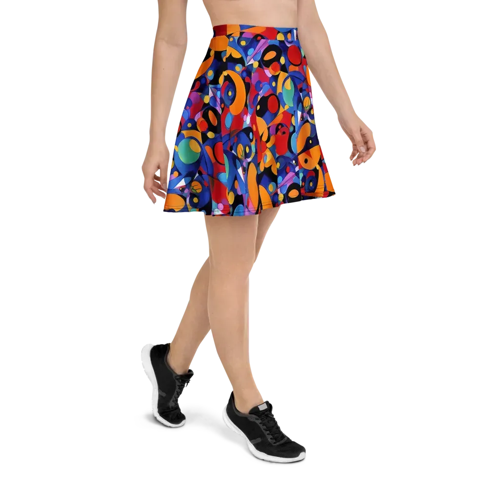 Prismatic Playground on Skater Skirt — Right