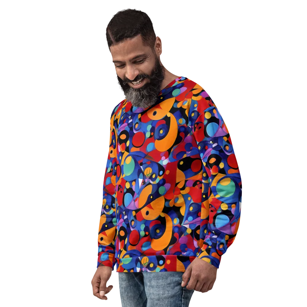 Prismatic Playground on Sweatshirt — Left Front