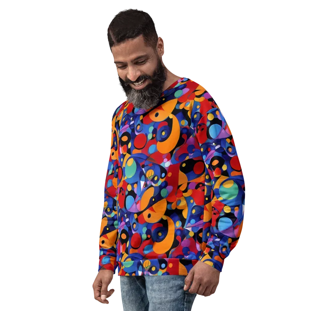 Prismatic Playground on Sweatshirt — Left Front