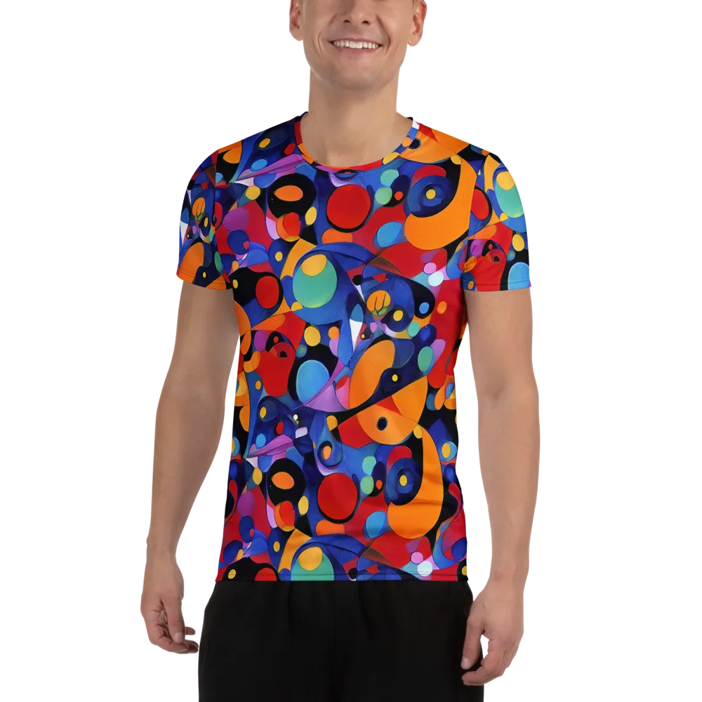 Prismatic Playground on Men's Athletic T-Shirt — Front