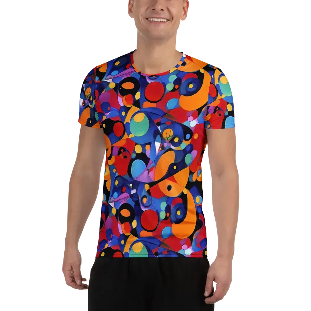 Prismatic Playground on Men's Athletic T-Shirt — Front