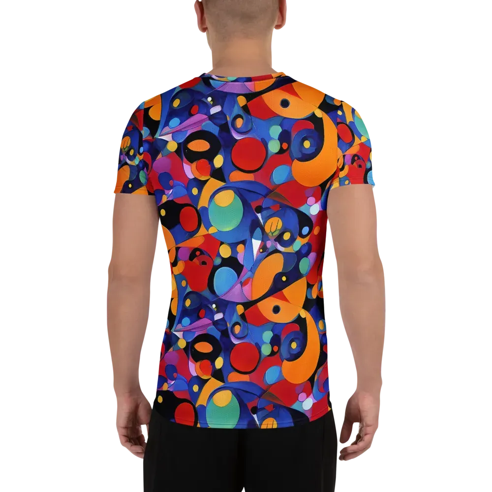 Prismatic Playground on Men's Athletic T-Shirt — Back