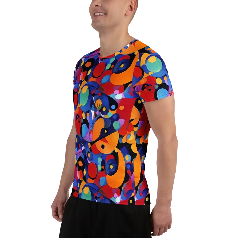 Prismatic Playground on Men's Athletic T-Shirt — Left
