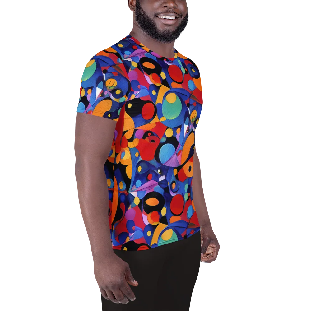 Prismatic Playground on Men's Athletic T-Shirt — Right