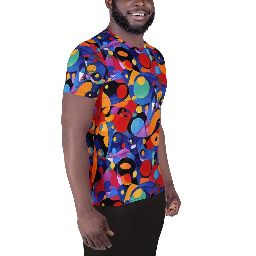 Prismatic Playground on Men's Athletic T-Shirt — Right