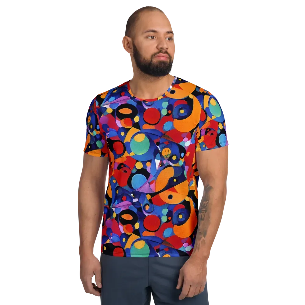 Prismatic Playground on Men's Athletic T-Shirt — Front