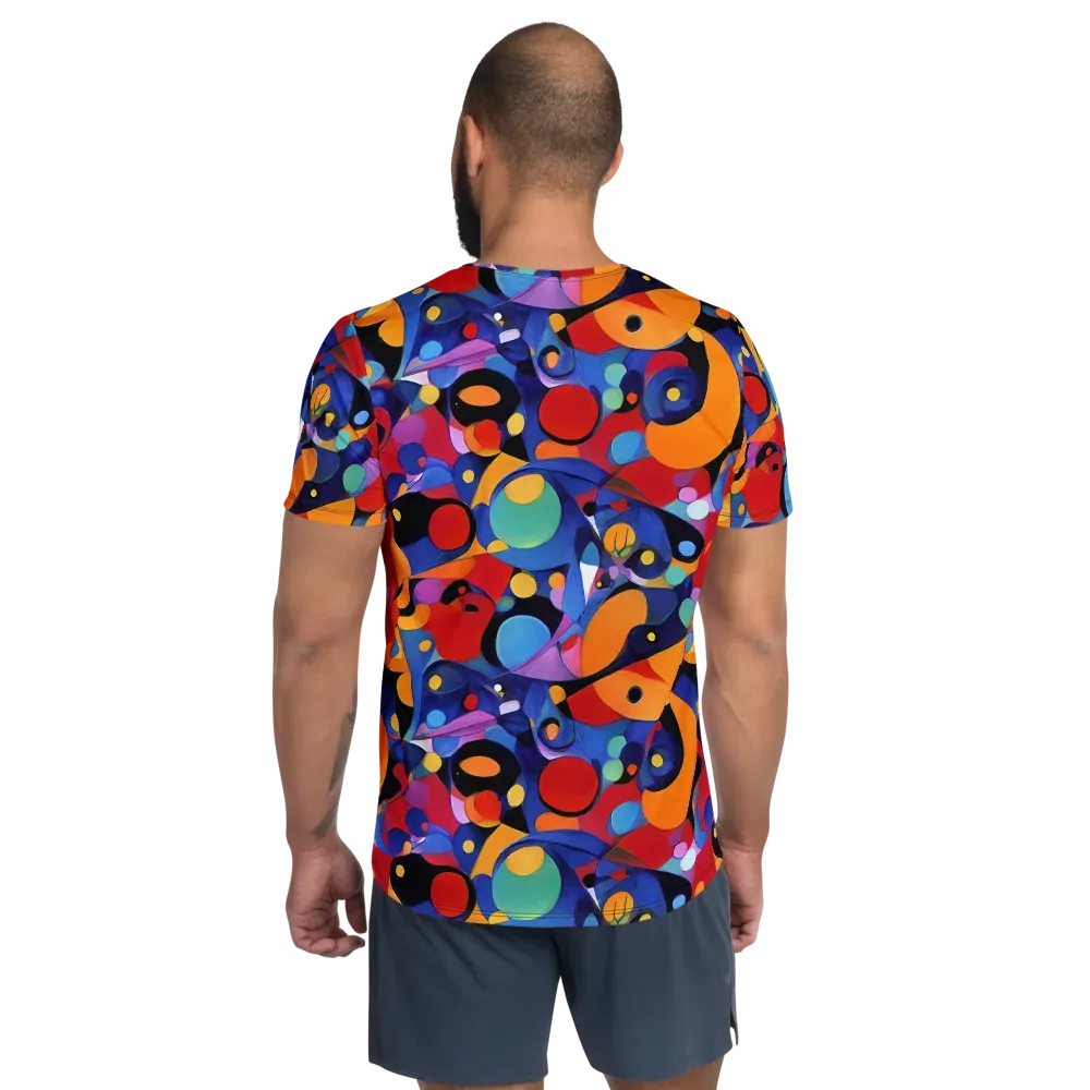 Prismatic Playground on Men's Athletic T-Shirt — Back