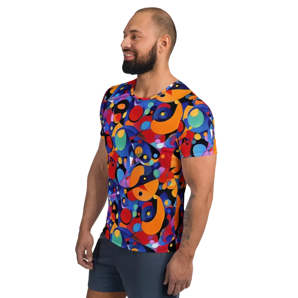 Prismatic Playground on Men's Athletic T-Shirt — Left