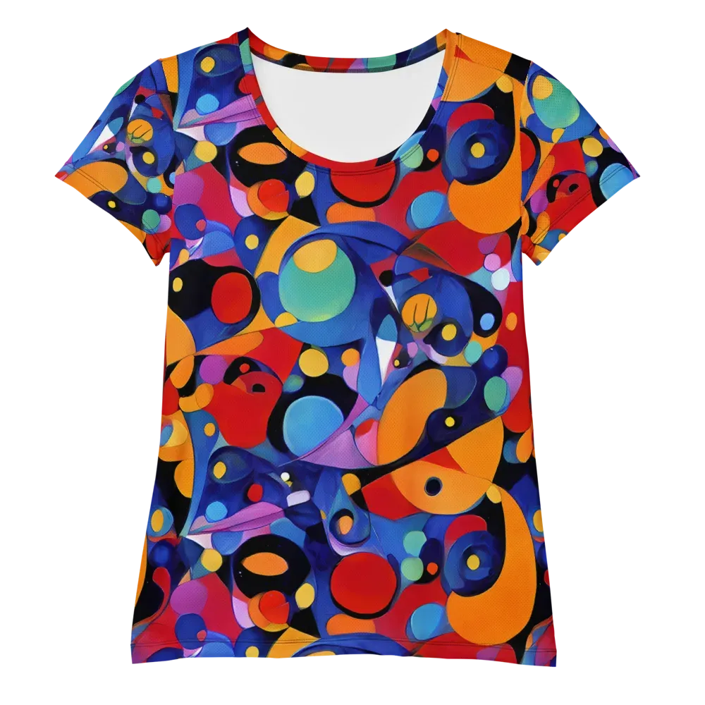 Prismatic Playground on Women's Athletic T-Shirt — Front