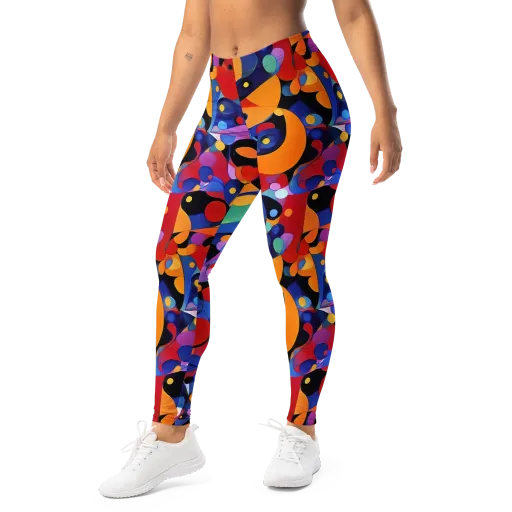 Prismatic Playground on a Leggings