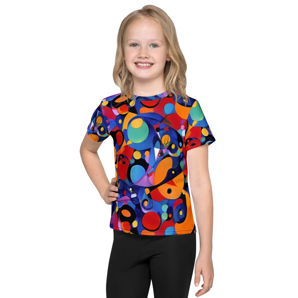 Prismatic Playground on Kids Crew Neck T-Shirt — Front