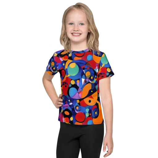 Prismatic Playground on a Kids Crew Neck T-Shirt
