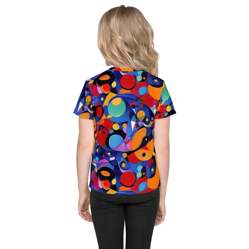 Prismatic Playground on Kids Crew Neck T-Shirt — Back