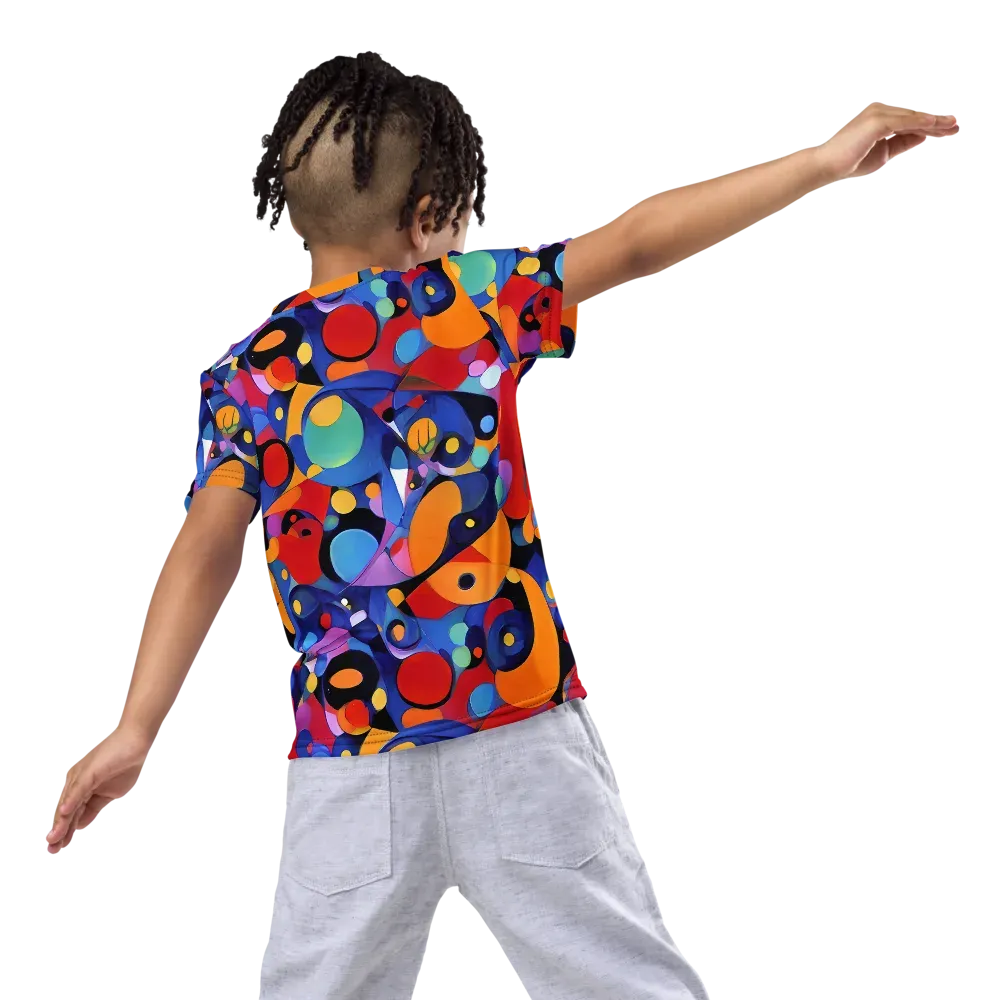 Prismatic Playground on Kids Crew Neck T-Shirt — Back