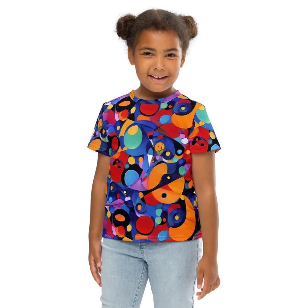 Prismatic Playground on Kids Crew Neck T-Shirt — Front