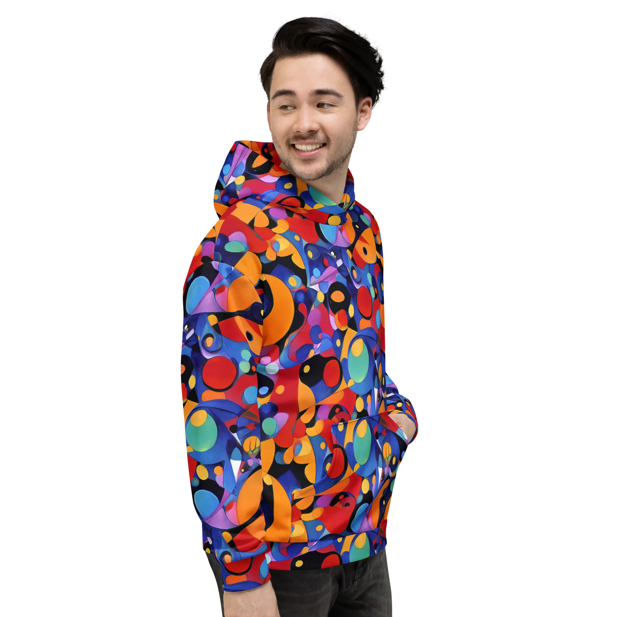 Prismatic Playground on Hoodie — Right