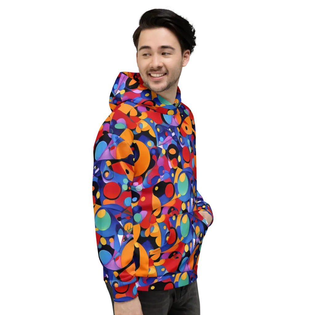 Prismatic Playground on Hoodie — Right