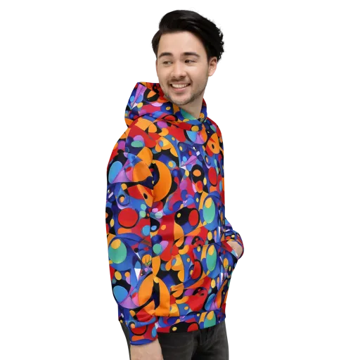 Prismatic Playground on a Hoodie
