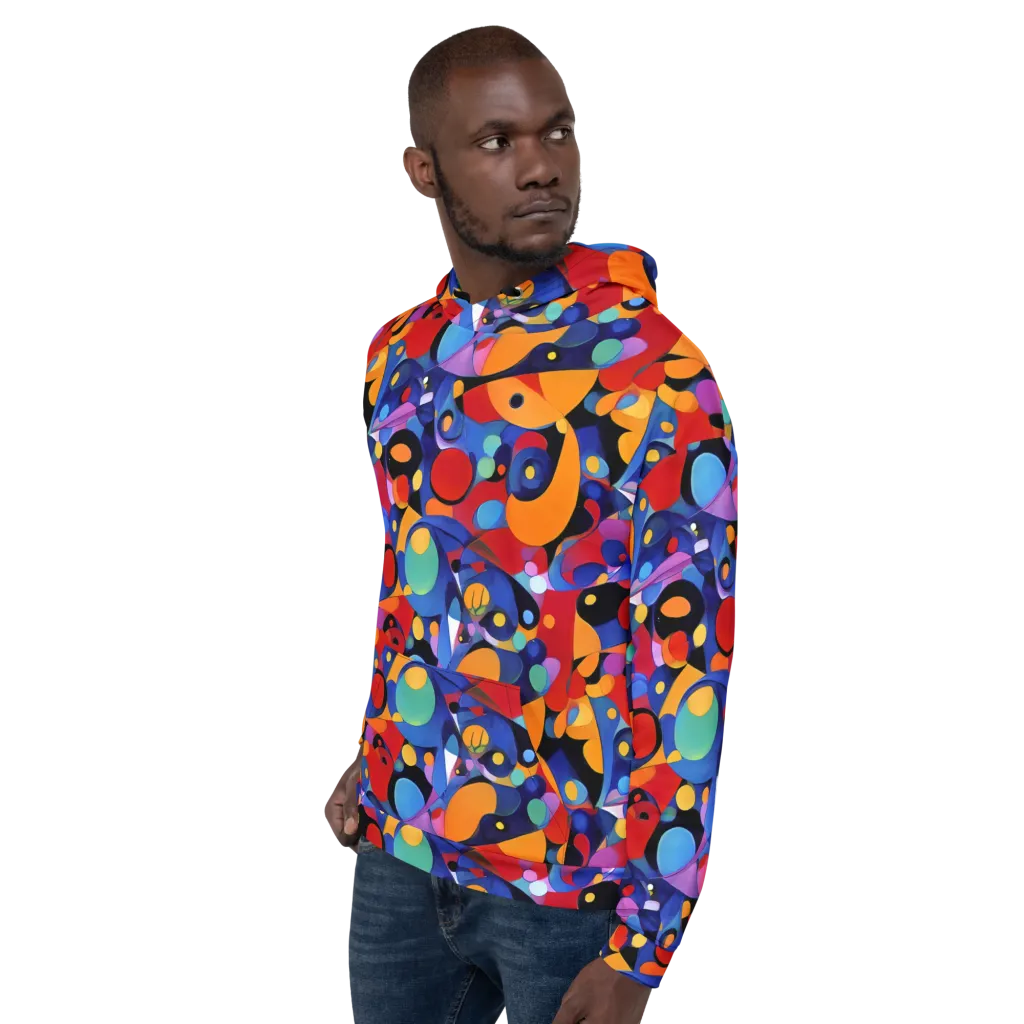 Prismatic Playground on Hoodie — Left