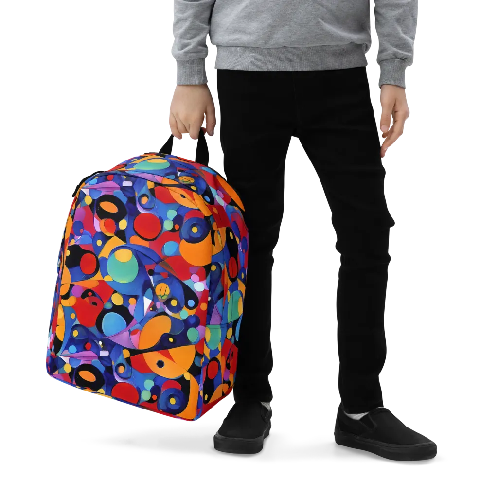 Prismatic Playground on Minimalist Backpack — Zoomed-in