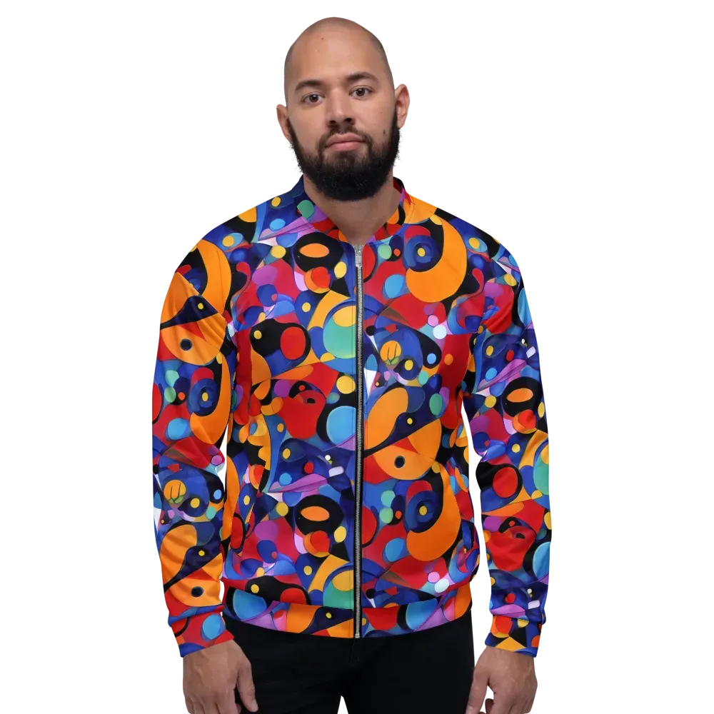 Prismatic Playground on Bomber Jacket — Front