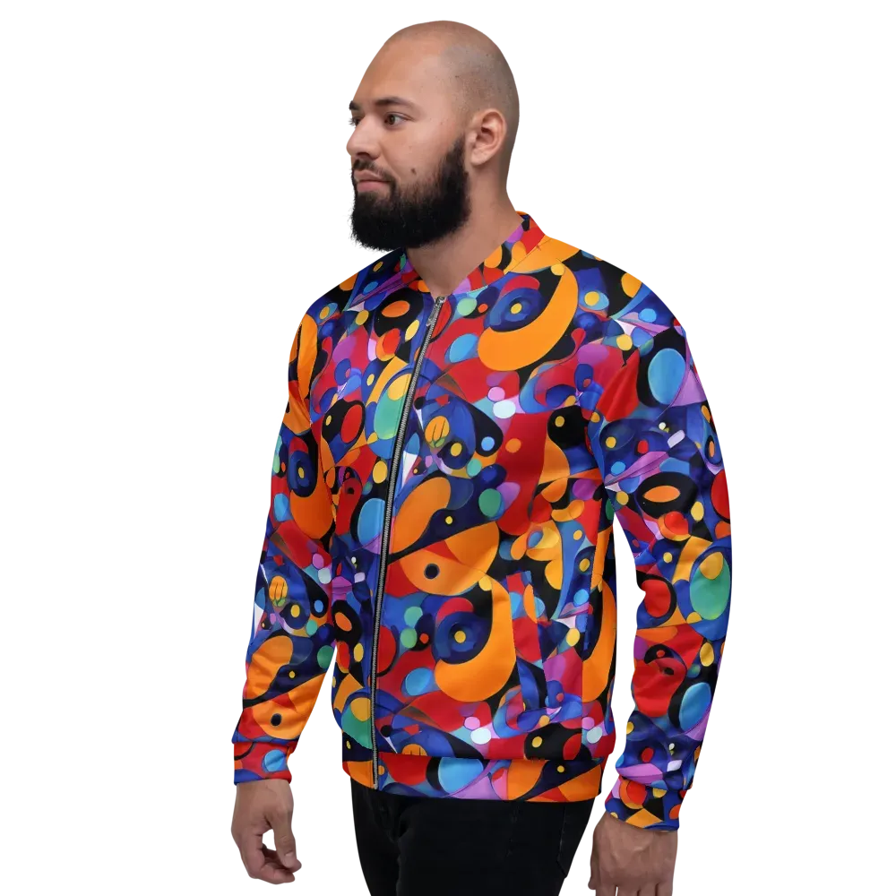 Prismatic Playground on Bomber Jacket — Left
