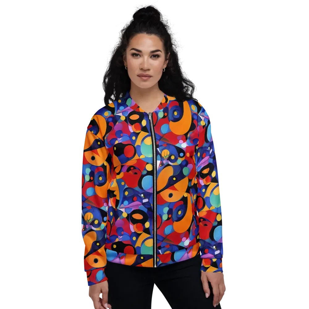 Prismatic Playground on Bomber Jacket — Front