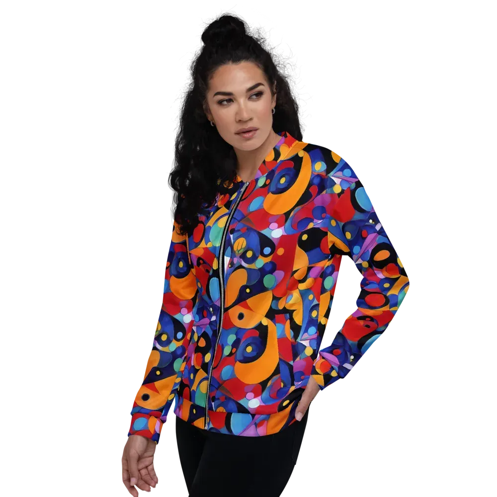 Prismatic Playground on Bomber Jacket — Left