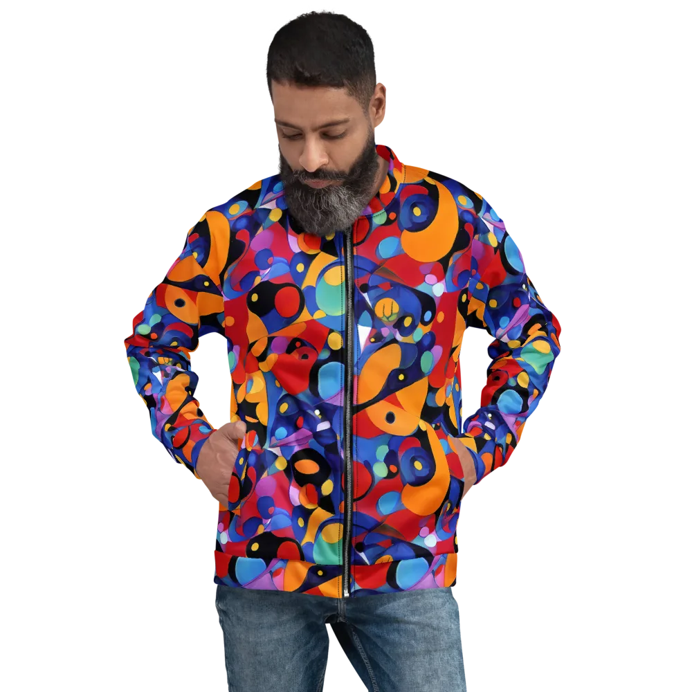 Prismatic Playground on Bomber Jacket — Front