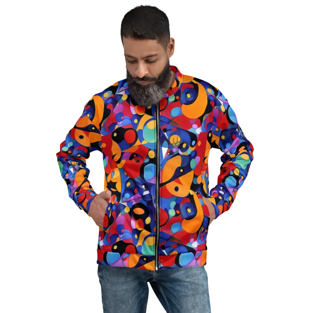 Prismatic Playground on Bomber Jacket — Front