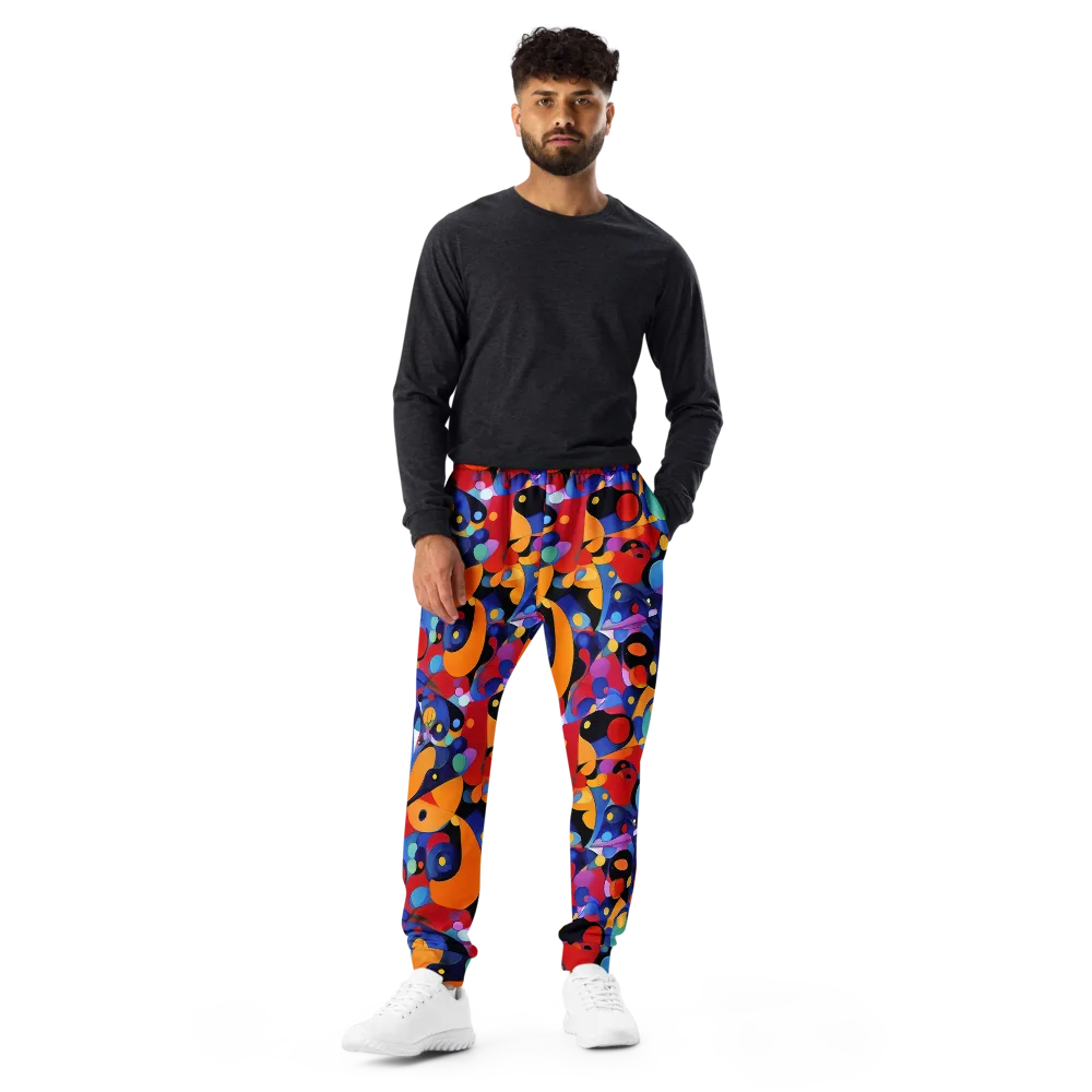 Prismatic Playground on Men's Joggers — Front