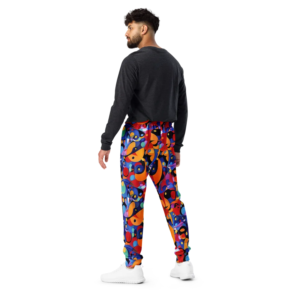 Prismatic Playground on Men's Joggers — Back