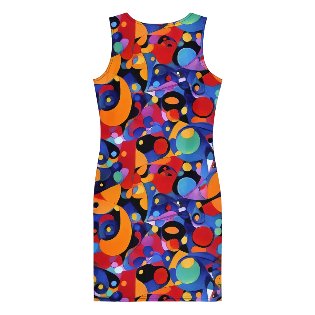 Prismatic Playground on Bodycon Dress — Back